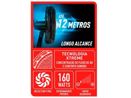 Imagem de Ventilador 2 em 1 Arno X-Treme VE9M 40cm 9 Pás 3 Velocidades Preto e Azul Escuro
