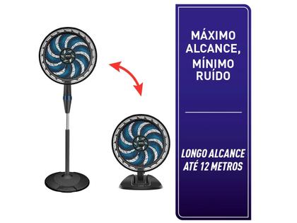 Imagem de Ventilador 2 em 1 Arno X-Treme VE9M 40cm 9 Pás 3 Velocidades Preto e Azul Escuro