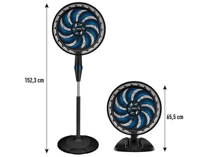 Imagem de Ventilador 2 em 1 Arno X-Treme VE9M 40cm 9 Pás 3 Velocidades Preto e Azul Escuro