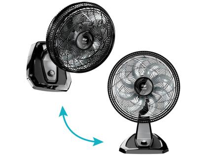 Imagem de Ventilador 2 em 1 Wap Flow Turbo 50cm 8 Pás 3 Velocidades Preto e Cinza