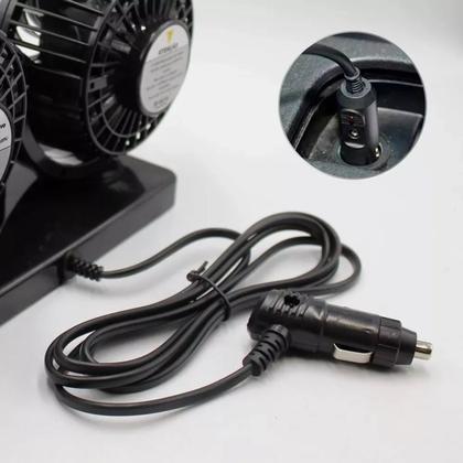 Imagem de Ventilador Automotivo Duplo 24v Ajustável Forte 2 Velocidade VT04 - Knup