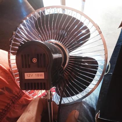 Imagem de Ventilador Carro Caminhão Van Onibus Metal 8 Pol Lythium 12v