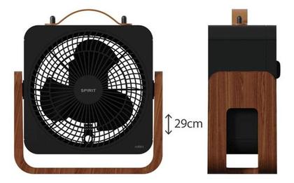 Imagem de Ventilador Circulador De Ar Cube 30x30cm Preto 127v - Spirit