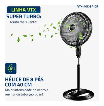Imagem de Ventilador Coluna 40cm Super Turbo Tech, Mondial, 140W - VTX-40C-8P-CR
