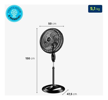 Imagem de Ventilador Coluna 40cm Super Turbo Tech, Mondial, 140W - VTX-40C-8P-CR