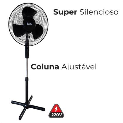 Ventilador Coluna Pedestal Ajustável Silencioso Potente 220v - Ventilador Turbo De Chão Pé Imagem de Ventilador Coluna Pedestal Ajustável Silencioso Potente 220v