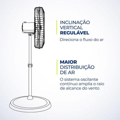 Imagem de Ventilador Coluna Turbo Pro 55 150w 127v Nvc-pro-55 Mondial