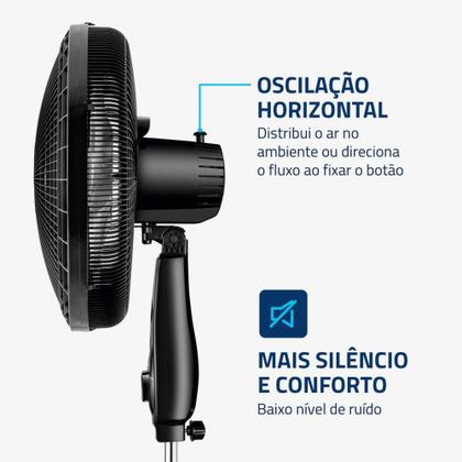Imagem de Ventilador de coluna 40 cm 6 pás Super Power - VSP-40C-NB - Mondial