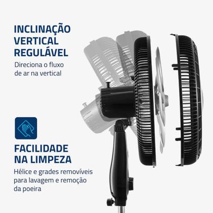 Imagem de Ventilador de coluna 40 cm 6 pás Super Power - VSP-40C-NB - Mondial