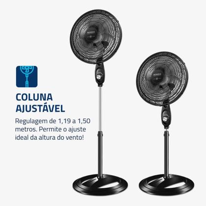 Imagem de Ventilador de coluna 40 cm 6 pás Super Power - VSP-40C-NB - Mondial