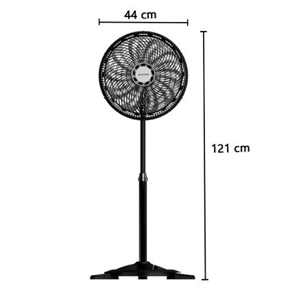 Imagem de Ventilador de Coluna 40 Cm Turbo 10 Pás 150W Oscilante 3 Velocidades 220V Preto Ventisol 19190