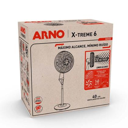 Imagem de Ventilador de Coluna 40cm Arno X-TREME 6, 6 PÁS 140W 220V VE6C