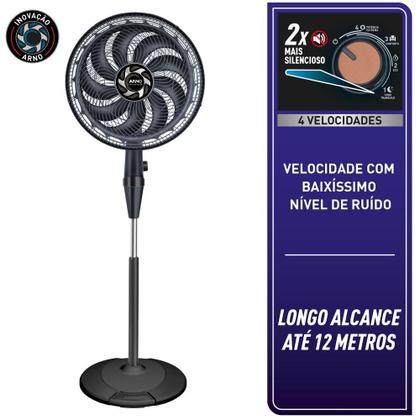 Imagem de Ventilador de Coluna 40cm Arno X-TREME 9, 9 PÁS, 160W, 4 velocidades VE98