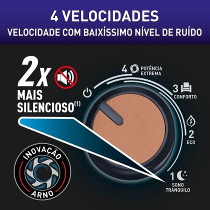 Imagem de Ventilador de Coluna 40cm Arno X-TREME 9, 9 PÁS, 160W, 4 velocidades VE98