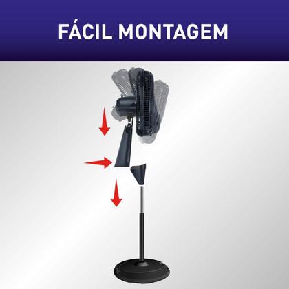 Imagem de Ventilador de Coluna 40cm Arno X-TREME 9, 9 PÁS, 160W, 4 velocidades VE98