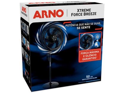 Imagem de Ventilador de Coluna Arno Xtreme Force Breeze VB52 50cm 6 Pás 3 Velocidades Preto e Azul
