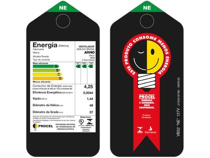 Imagem de Ventilador de Coluna Arno Xtreme Force Breeze VB52 50cm 6 Pás 3 Velocidades Preto e Azul