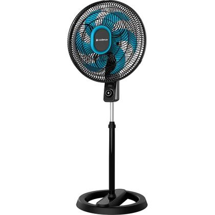 Imagem de Ventilador de Coluna Cadence Refresh Turbo Pro VTR830 3 Veloc. 140W - Preto e Azul