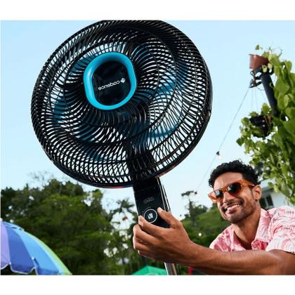 Imagem de Ventilador de Coluna Cadence Refresh Turbo Pro VTR830 3 Veloc. 140W - Preto e Azul