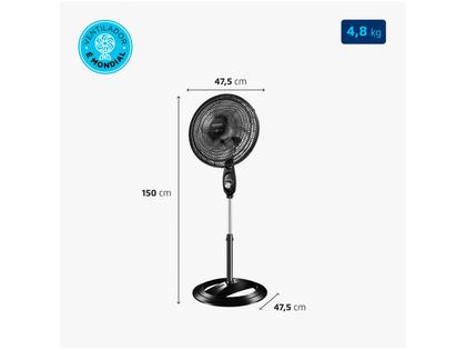Imagem de Ventilador de Coluna Mondial Super Power VSP-40C-NB 40cm 6 Pás 3 Velocidades Preto
