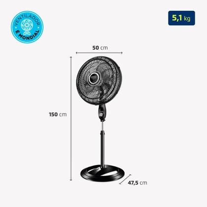 Imagem de Ventilador de Coluna Mondial Turbo 8 Pás 40 cm VTX-40C-8P