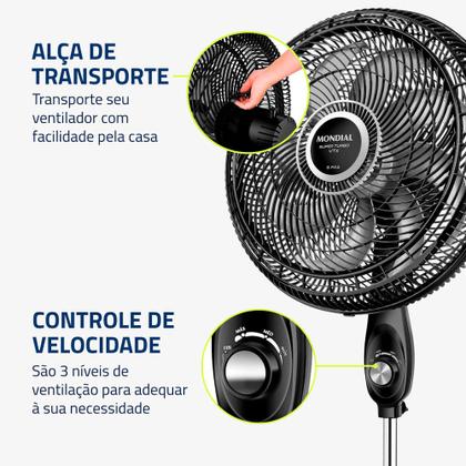 Imagem de Ventilador de Coluna Mondial Turbo 8 Pás 40 cm VTX-40C-8P