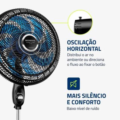 Imagem de Ventilador De Coluna Super Turbo Mondial Vtx-40c-crystal 8p