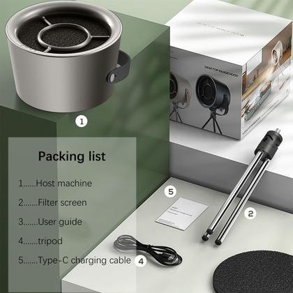 Imagem de Ventilador de Exaustão Portátil para Cozinha - Modelo Desktop Preto