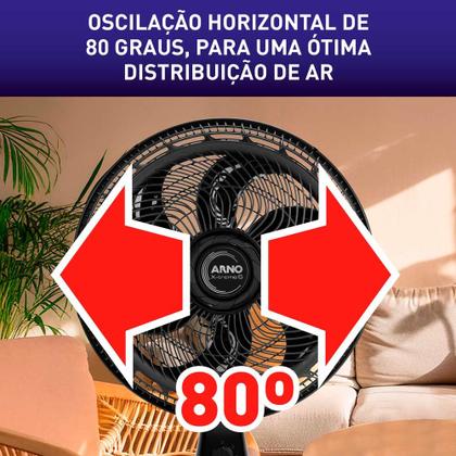 Imagem de Ventilador de Mesa 2 em 1 40cm Arno X-TREME 6, 6 PÁS 140W 220V VE60
