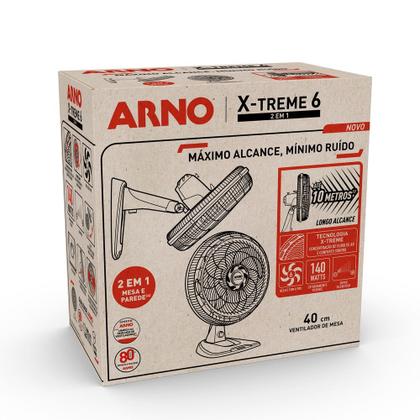 Imagem de Ventilador de Mesa 2 em 1 40cm Arno X-TREME 6, 6 PÁS 140W 220V VE60