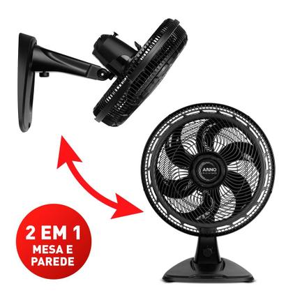 Imagem de Ventilador de Mesa 2 em 1 40cm Arno X-TREME 6, 6 PÁS 140W 220V VE60