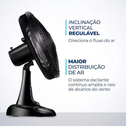 Imagem de Ventilador De Mesa 40cm Super Power Mondial Preto/prata 80w