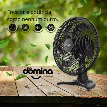 Imagem de Ventilador de Mesa 50 Cm 70 de Giro - Ultra Silencioso127v C/ 6 Pás - PRETO