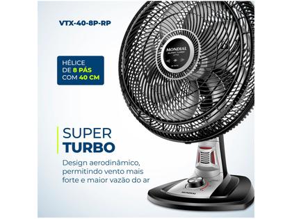 Imagem de Ventilador de Mesa 8 Pás Mondial VTX-40 140W 220V
