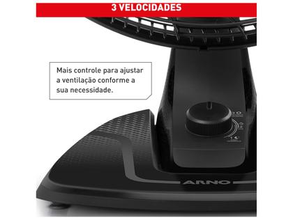 Imagem de Ventilador de Mesa Arno Air Force VA46 40cm 6 Pás 3 Velocidades Preto e Azul Escuro 2720018896