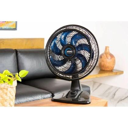 Imagem de Ventilador de Mesa Arno VE70 X-treme 40CM 7 Pás Preto e Azul 220V
