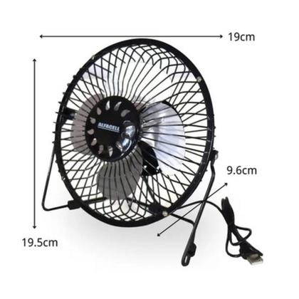 Imagem de Ventilador de mesa de metal e alumínio 19x19.6