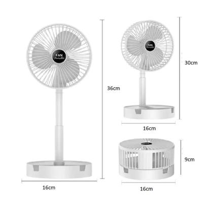 Imagem de Ventilador de Mesa Dobrável USB Portátil com Suporte Celular