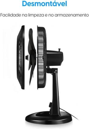 Imagem de Ventilador De Mesa Elgin Breeze Air Preto 40cm 7 Pás 220v