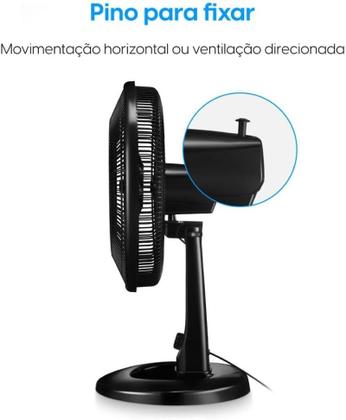 Imagem de Ventilador De Mesa Elgin Breeze Air Preto 40cm 7 Pás 220v
