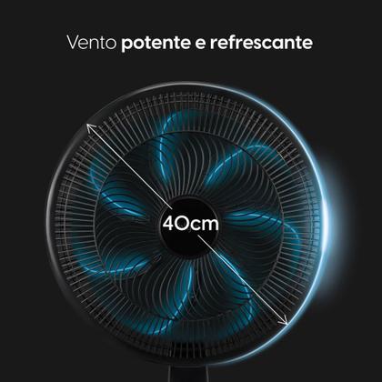 Imagem de Ventilador De Mesa Elgin Breeze Air Preto 40cm 7 Pás 220v