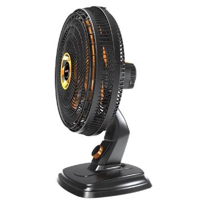 Imagem de Ventilador De Mesa Mallory Egeo 40cm Preto E Dourado - 127v