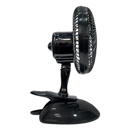 Imagem de Ventilador de Mesa Mini 20cm Black com Prendedor 2 Velocidades Inclinação Regulável Econômico - Ventisol