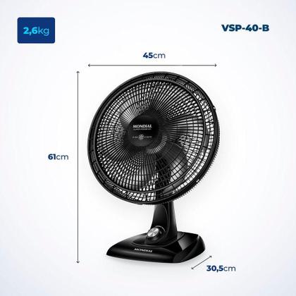 Imagem de Ventilador De Mesa Mondial 6 Pás Vent 40Cm 220V/60Hz
