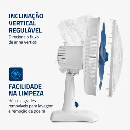 Imagem de Ventilador de Mesa Mondial 6 pás VSP-30-W Super Power