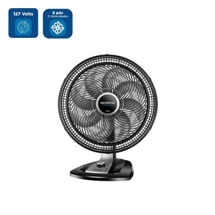Imagem de Ventilador de Mesa Mondial Preto VTX-50-8P  127 Volts