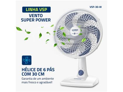 Imagem de Ventilador de Mesa Mondial Super Power VSP-30-W