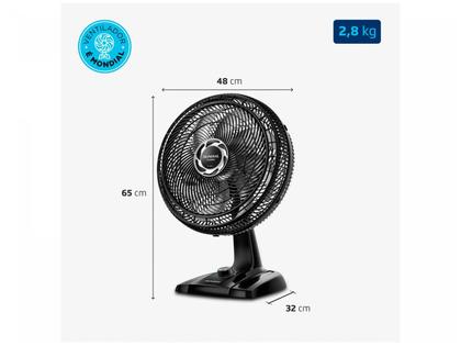 Imagem de Ventilador de Mesa Mondial Turbo NVT-40-8P-B 40cm 8 Pás 3 Velocidades Preto e Prata