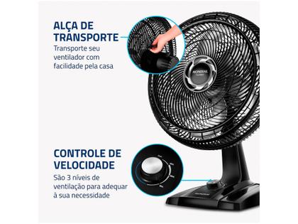 Imagem de Ventilador de Mesa Mondial Turbo VT-40-NB