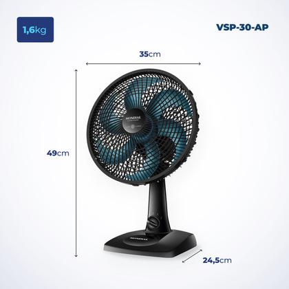 Imagem de Ventilador de mesa mondial vsp 30 ap s power 30cm 110v